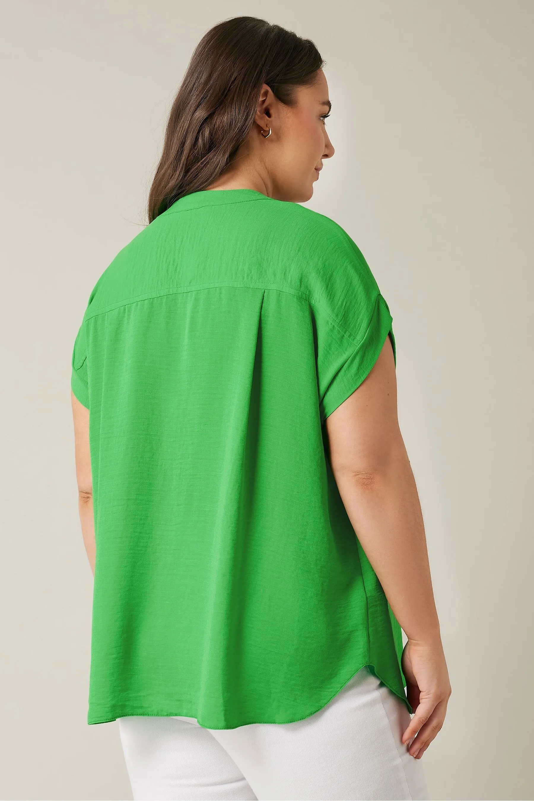 EVANS Curve - Blusa Rosso avorio con tasche    
