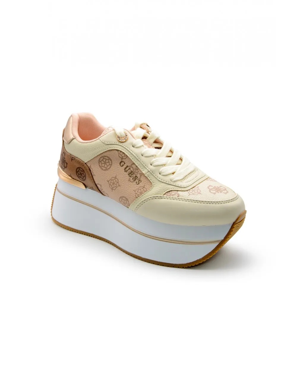 SCARPE GUESS DONNA BEIGE E ROSA MAUVE - FLTCAMFAL12